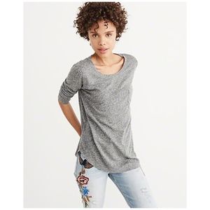 ABERCROMBIE & FITCH Linen Blend Pocket Tee shirt